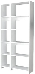 Βιβλιοθήκη Alkathi pakoworld σε λευκή απόχρωση 77x22x160εκ