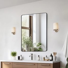 VEVOR Square Wall Mounted Mirror 22&quot; x 30&quot; Mirror with Aluminium Alloy Frame