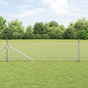 vidaXL Φράχτης Εξαγωνικού Σχήματος 0.8x10 m Γαλβανισμένος Χάλυβας