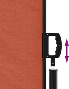 vidaXL Σκίαστρο Πλαϊνό Συρόμενο Τερακότα 160 x 1200 εκ.