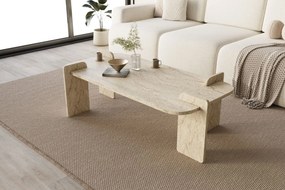 Τραπεζάκι Σαλονιού Τραβερτίνη FLOGRAS 120x60x35
