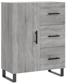vidaXL Ντουλάπι Γκρι Sonoma 69,5 x 34 x 180 εκ. Επεξεργασμένο Ξύλο