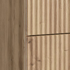 vidaXL Κομοδίνο Artisan Δρυς 43 x 41 x 66,5 εκ. Επεξεργασμένο Ξύλο