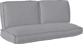 vidaXL Σετ μαξιλαριών 3 pcs Γκρι Ύφασμα Όξφορντ