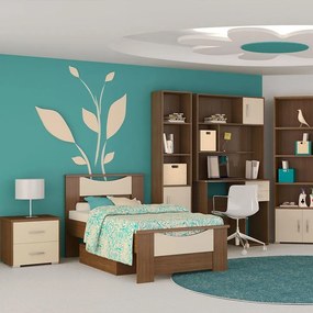 Κρεβάτι Παιδικό Νο. 15 Smile 90x190 Oak-Beige  SARRIS812325