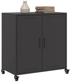 vidaXL Ντουλάπι Μαύρο 68x39x72 εκ. από Χάλυβα