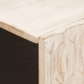 vidaXL Πλαϊνό γραφείο Λευκό Φινίρισμα Καθαρισμού 60 x 33 x 75 cm