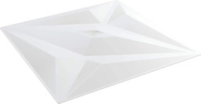 vidaXL Πάνελ τοίχου Αστέρι 12 pcs Λευκό αστέρι 50 x 50 cm Φελιζόλ XPS