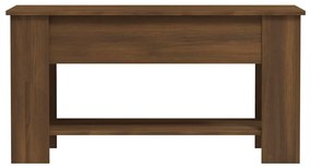vidaXL Τραπεζάκι Σαλονιού Καφέ Δρυς 101x49x52 εκ. Επεξεργασμένο Ξύλο