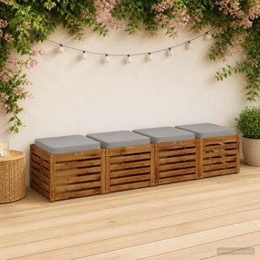 vidaXL Μαξιλάρια καθιστικού 4 κομματιών VUGHT 4 pcs 100% Πολυεστέρας