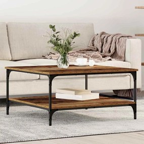 vidaXL Τραπεζάκι σαλονιού Παλαιό ξύλο 80 x 80 x 40 cm