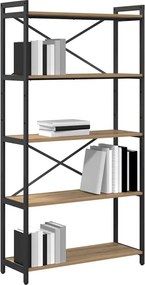 vidaXL Ράφι Βιβλίων 80 x 30 x 155 εκ Επεξεργασμένο ξύλο Artisan Oak