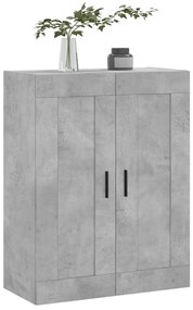 vidaXL Ντουλάπι Επιτοίχιο Γκρι Σκυροδεμ. 69,5x34x90 εκ. Επεξεργ. Ξύλο