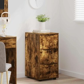 vidaXL Ντουλάπι αποθήκευσης Καπνιστό Δρύς 40 x 48 x 81 εκ