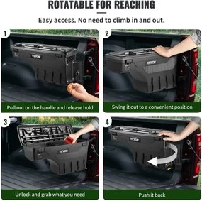 VEVOR Truck Bed Storage Tool Box for Dodge Ram 1500 2019-2021 Left and Right