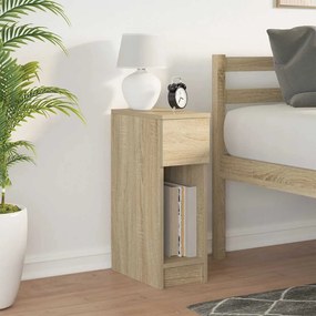 vidaXL Κομοδίνο με συρτάρι Sonoma Δρυς 20x36x60 εκ.