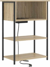 vidaXL Κομοδίνο Δρύς Sonoma 55 x 31 x 76 εκ Επεξεργασμένο ξύλο