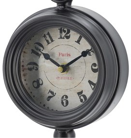 Artekko Clock Ρολόι Επιτραπέζιο Μεταλλικό Μαύρο (15.5x10.9x37.1)cm - 48180