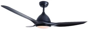 Ανεμιστήρας Οροφής LED 18W Dimmable Φ132 DC40W Aca-FANKVBL10G-Μαύρο FANKVBL10G
