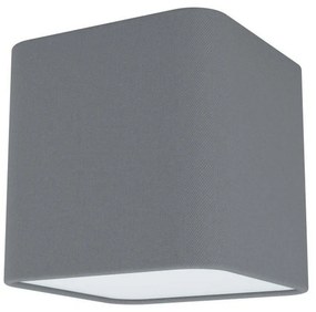 Φωτιστικό Οροφής-Πλαφονιέρα Posaderra 99304 140X140 Grey Eglo Metal, Fabric
