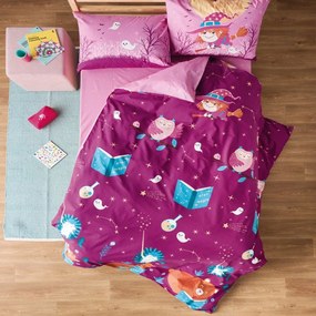 Σεντόνια Παιδικά Hans (Σετ 3τμχ) Purple-Pink Kentia Μονό 160x270cm 100% Cotton