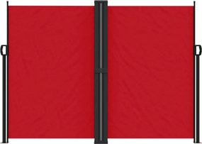 vidaXL Σκίαστρο Πλαϊνό Συρόμενο Κόκκινο 180 x 600 εκ.