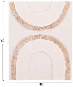 ΠΙΝΑΚΑΣ ΟΡΘΟΓΩΝΙΟΣ ΣΕΙΡΑ SANTORINI HM4535 MDF ΥΠΟΛΕΥΚΟ ΧΡΩΜΑ-ΔΙΑΚΟΣΜΗΣΗ ΜΠΕΖ 48x4,5(πάχος)x60Υεκ.