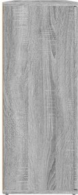 vidaXL Ντουλάπι Γκρι Sonoma 91x29,5x75 εκ. από Επεξεργασμένο Ξύλο