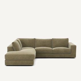 Γωνιακός καναπές από λινό βελούδο, SKANDER