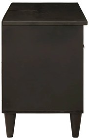 vidaXL Ντουλάπι TV Μαύρο και Χρυσό 80 x 33 x 46 εκ Μασίφ ξύλο μάνγκο
