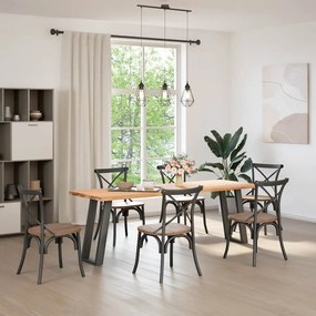 vidaXL Πόδια Κονσόλας 2 τεμ. σε σχήμα U, Ανθρακί 38x(72-73) εκ. από Ατσάλι