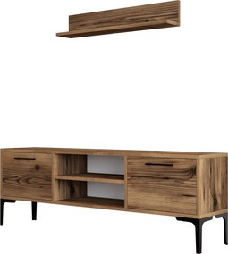 Σύνθεση Τηλεόρασης Καρυδί ODRIN 140x30x48