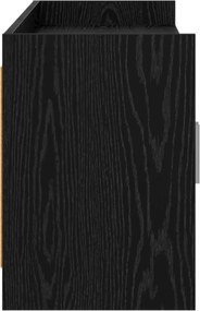 vidaXL Ντουλάπι TV 168 x 33 x 47 εκ. Μαύρη Δρυς Επεξεργασμένο Ξύλο