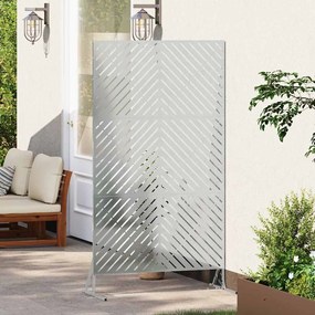 vidaXL Οθόνη Ιδιωτικότητας Γκρι Ατσάλι
