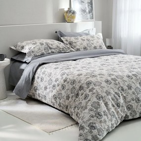 Πάπλωμα Como-2 Grey Vesta Home Υπέρδιπλo 220x230cm Βαμβάκι-Πολυέστερ
