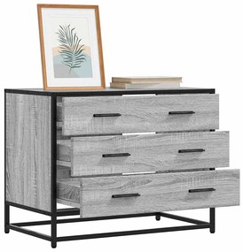 Ντουλάπι συρταριών Γκρι Sonoma 70x41x56 cm Ξύλινη κατασκευή