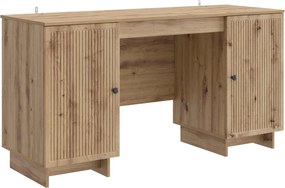 vidaXL Γραφείο Artisan Δρυς Επεξεργασμένο Ξύλο 142,5 x 50 x 75 εκ.
