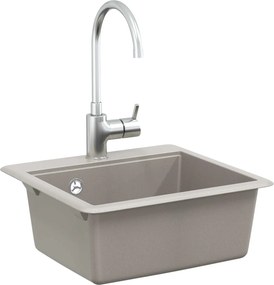 vidaXL Σιντρινο Γκρι 470 x 440 mm Γρανίτης