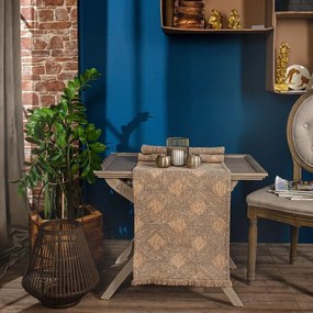 Τραβέρσα Ohio 14 Beige Teoran 45X180 Acrylic, Polyester