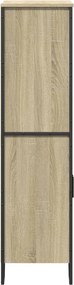 vidaXL Ντουλάπι Sonoma Δρυς 79,5x35,5x137,5 εκ. Επεξεργασμένο Ξύλο