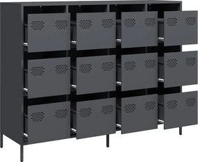vidaXL Ντουλάπι Ανθρακί 135x39x103,5 εκ. από Χάλυβα Ψυχρής Έλασης