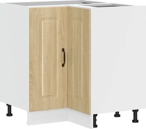 vidaXL Γωνιακό ντουλάπι βάσης κουζίνας Kalmar Sonoma Δρυς Επεξ. Ξύλο