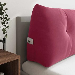 vidaXL Μαξιλάρι Πλάτης Κόκκινο 100 x 50 x 24 cm Βελούδο