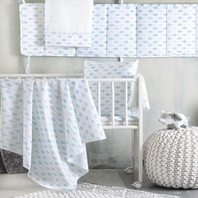 Πάντα Κούνιας Cloudy Blue Ρυθμός 43x200cm 100% Cotton