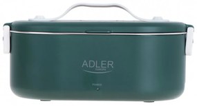 Ηλεκτρικό κουτί φαγητού Adler AD 4522, 45W, 0.8 l, Μέχρι 70C, Δοχείο από ανοξείδωτο ατσάλι, Θερμοσακούλα, Πράσινο