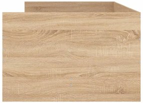 vidaXL Πλαίσιο Κρεβατιού Με Συρτάρια Sonoma Δρυς 75x190εκ Small Single