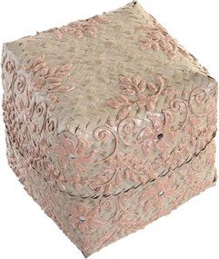 Σετ Διακοσμητικών Κουτιών DKD Home Decor Πολύχρωμο Bamboo Boho (3 Τεμάχια)