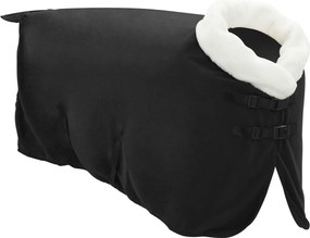 vidaXL Σαμάρι Ίππου Μαύρο 75 cm Πολικές φλις