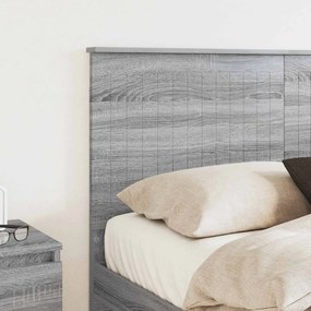 vidaXL Κεφαλάρι Γκρίζο Σονομα Επεξεργασμένο ξύλο