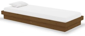 Πλαίσιο Κρεβατιού Μελί 75x190 εκ. Ξύλο Πεύκου Small Single - Καφέ